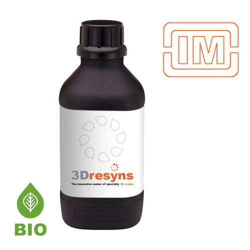 3Dresyn IM-F-FAS Bio, Fast Acetone Soluble flexible 3D resin for printing fast acetone soluble sacrificial materials with SLA, DLP & LCD printers